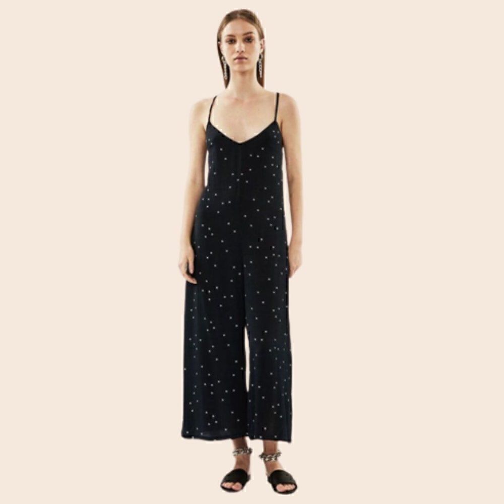 Third Form Navy Starry Eyes Jumpsuit Size Small